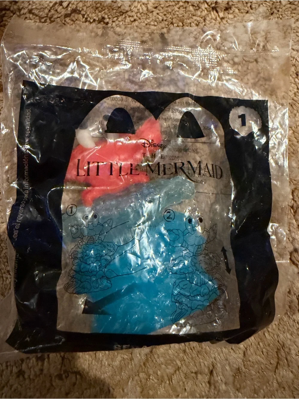 McDonald's Happy Meal toy The Little Mermaid Sebastian Under the Sea Disney NIP